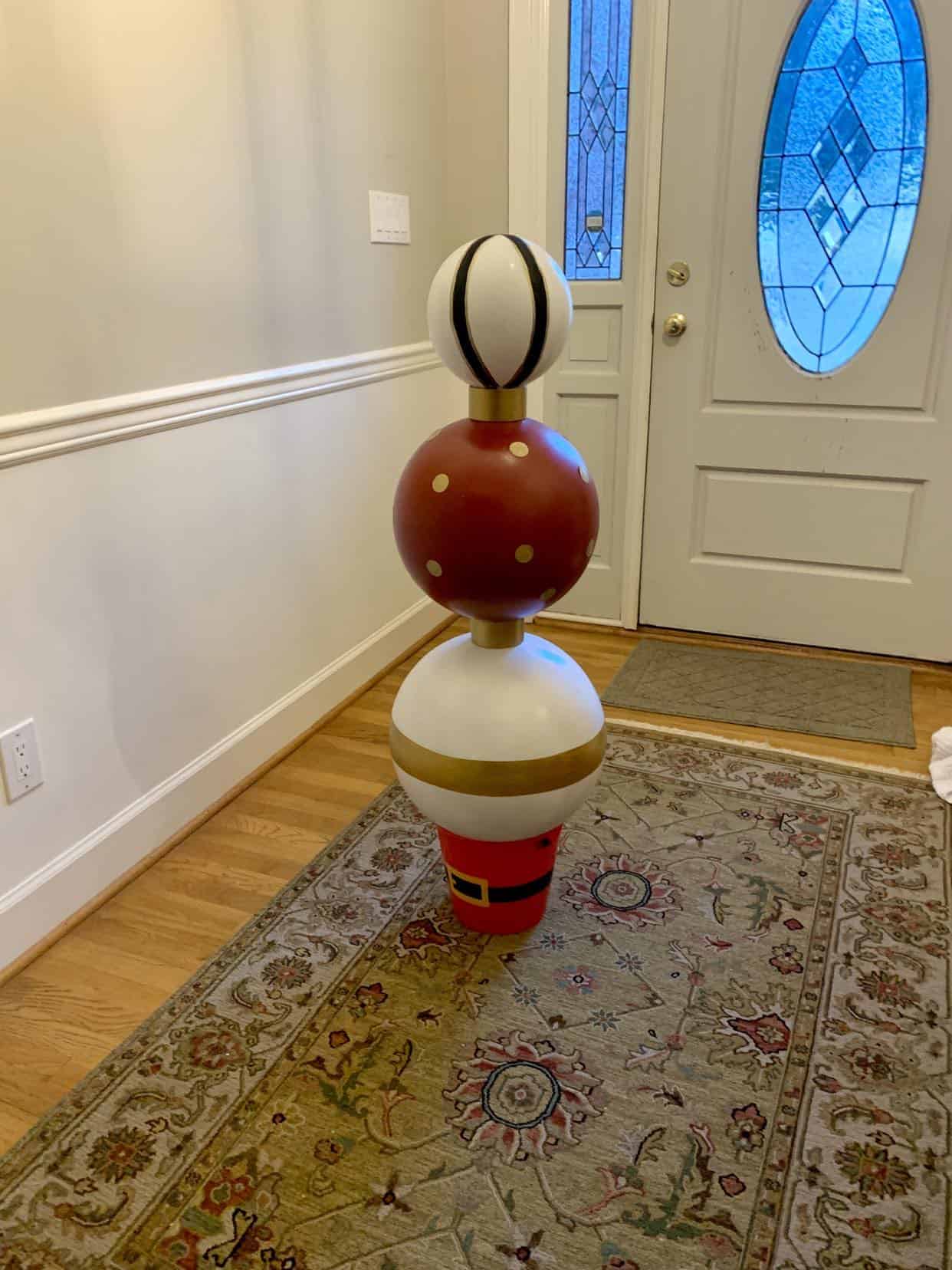 DIY Christmas Ornament Topiary